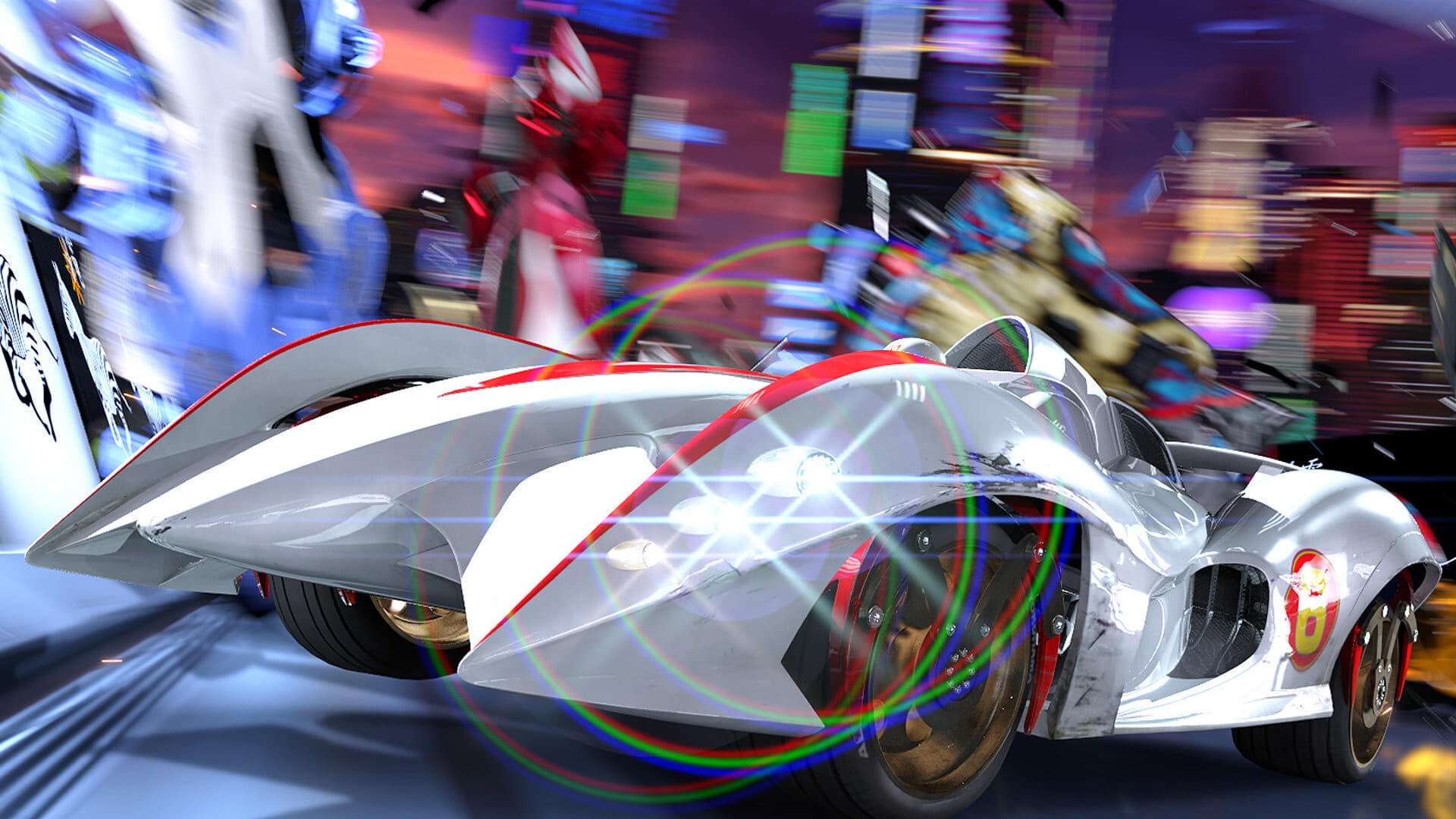 Film backdrop for Speed Racer